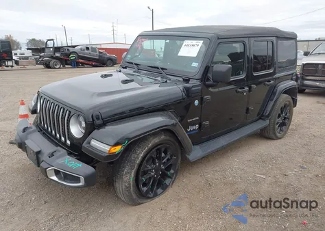 2021 Jeep Wrangler 4Xe Unlimited Sahara 4X4 from USA, damaged, VIN 1C4JJXP68MW754397